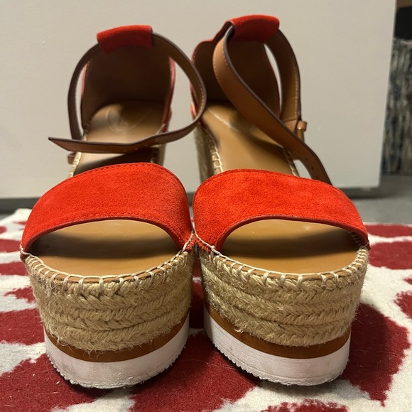 See by Chloe Red Glyn Leather Espadrille - Picture 2 of 7